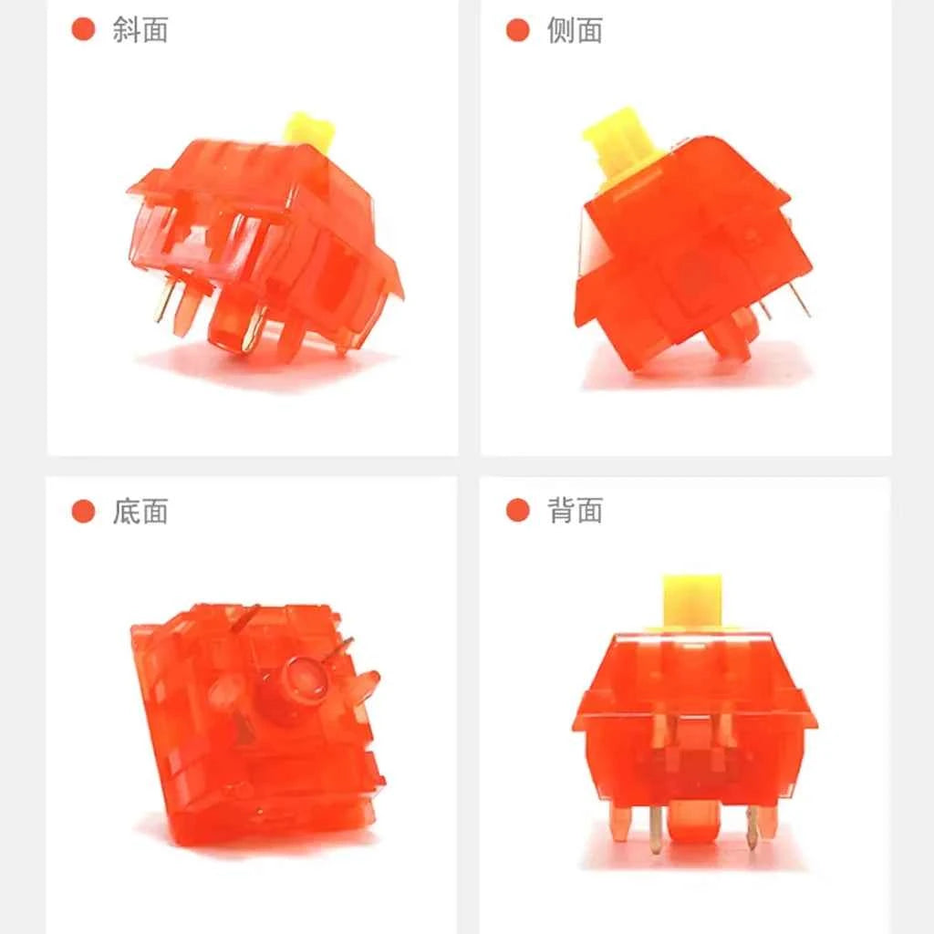 MZ Y2 Switch HIFI 5PIN Linear 32g 40g 48g 53g for Gaming Mechanical Keyboard Accessories Trigger Translucent RGB Hot Swap U5