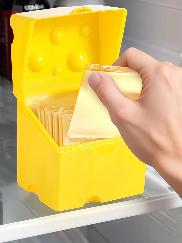 Clamshell Cheese Box, Household Kitchen Crisper, Butter, Cheese, Cheese Packaging Storage Box, Refrigerator Food Crisper Box