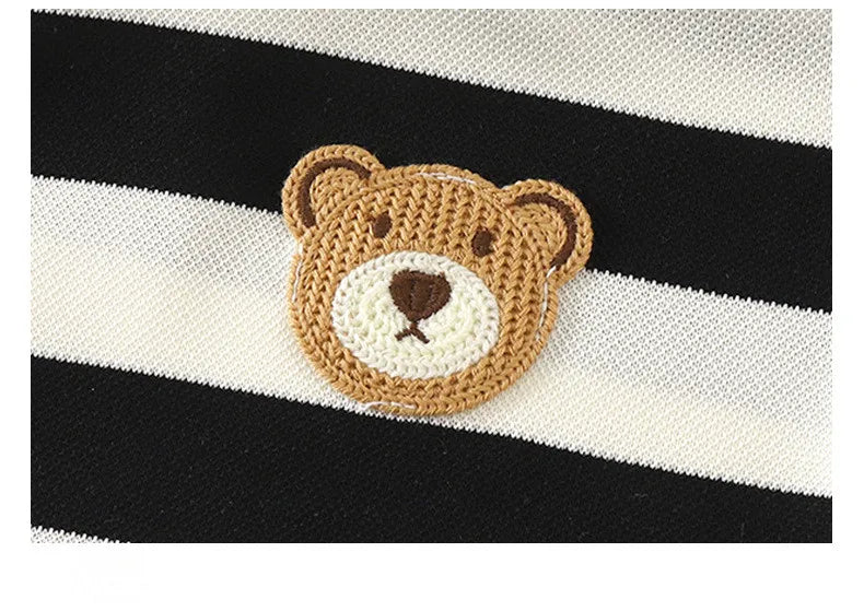 Children's Suit 2PCS Set New Summer Short Sleeve +Shorts Striped Boy Girl Child T-shirt Baby Clothes Children's Clothing