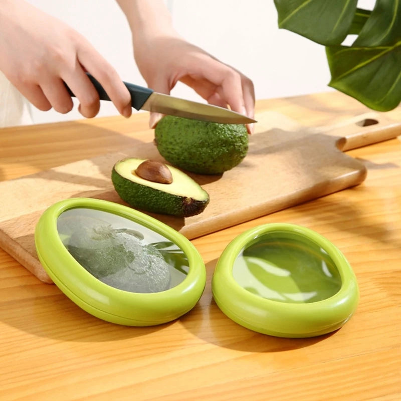 1/4pcs Kitchen Storage Box Fruit Vegetable Container Fresh Box Avocado Tomato Lemon Onion Fresh-Keeping Crisper Kitchen Gadgets