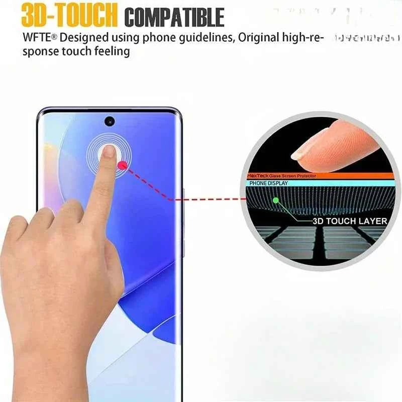2Pcs 3D Full Coverage Tempered Glass For Honor Magic 7 6 5 Pro X9C X8a Screen Protectors For Honor 300 200 100 90 Pro Ultra HD