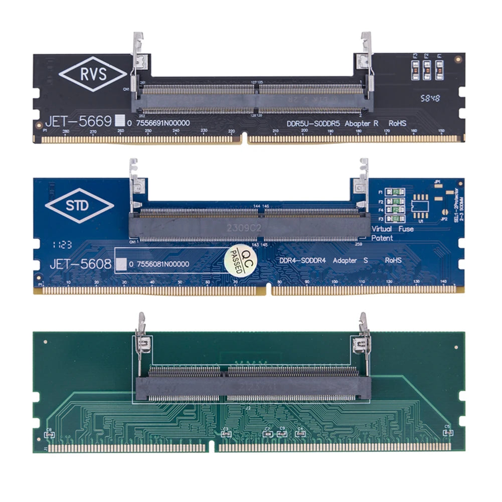 Laptop To Desktop SO-DIMM To PC DIMM Card DDR3 DDR4 DDR5 Memory RAM Memory Adapter Gaming Laptop RAM Connector Card Memory Stick