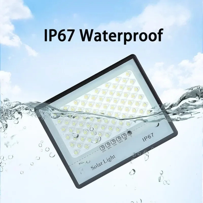 LED Solar Garden Lights Outdoor Waterproof IP67 Reflector Spotlight Emergency Wall Lighting for Garden Buildings