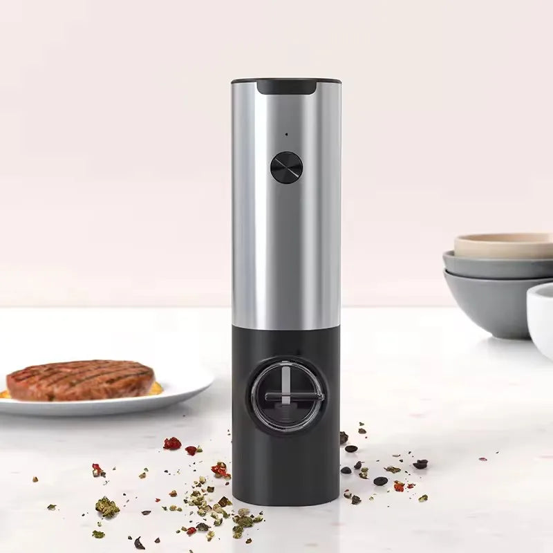 USB Rechargeable Electric Salt Pepper Grinder With Adjustable Roughness Freshly Ground Pepper Pepper Powder Grinder kitchen Tool