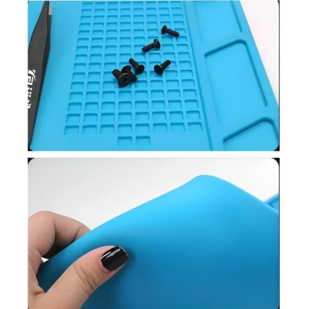ESD Heat Insulation Soldering Mat Computer Phone Repair Tool Kit Working Silicone Repair Pad Heatresistant Maintenance Tool Kit