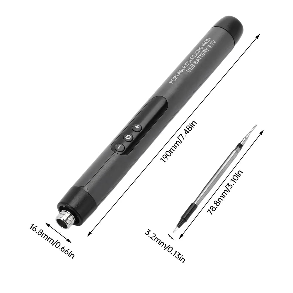 USB Soldering Iron Set Wireless Charging Electric Soldering Iron Type-C Interface Adjustable Temperature Welding Repair Tools