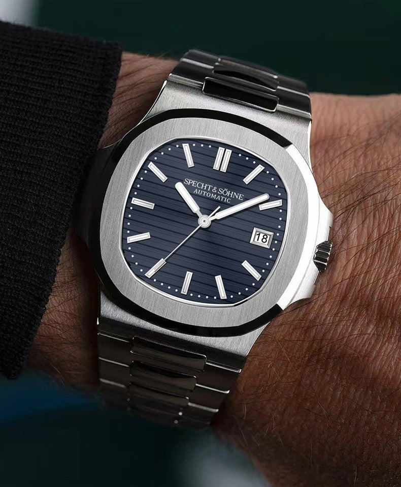2025 New Specht Sohne Men's Automatic Mechanical Watches  Sapphire Crystal Stainless Steel 50m Waterproof 5711 Watch For Men
