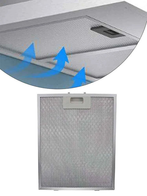 1 Pcs Silver Cooker Hood  Filters Metal Mesh Extractor Vent  Filter 305x267x9mm Silver Hoods Oil Filter  Range Hood Accessories
