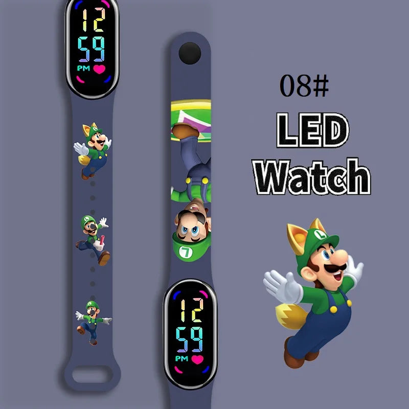 Kids LED Watch Touch Control Digital Watch Silicone Strap Waterproof Sport Wristwatch for Boys Girls Children Birthday Gift