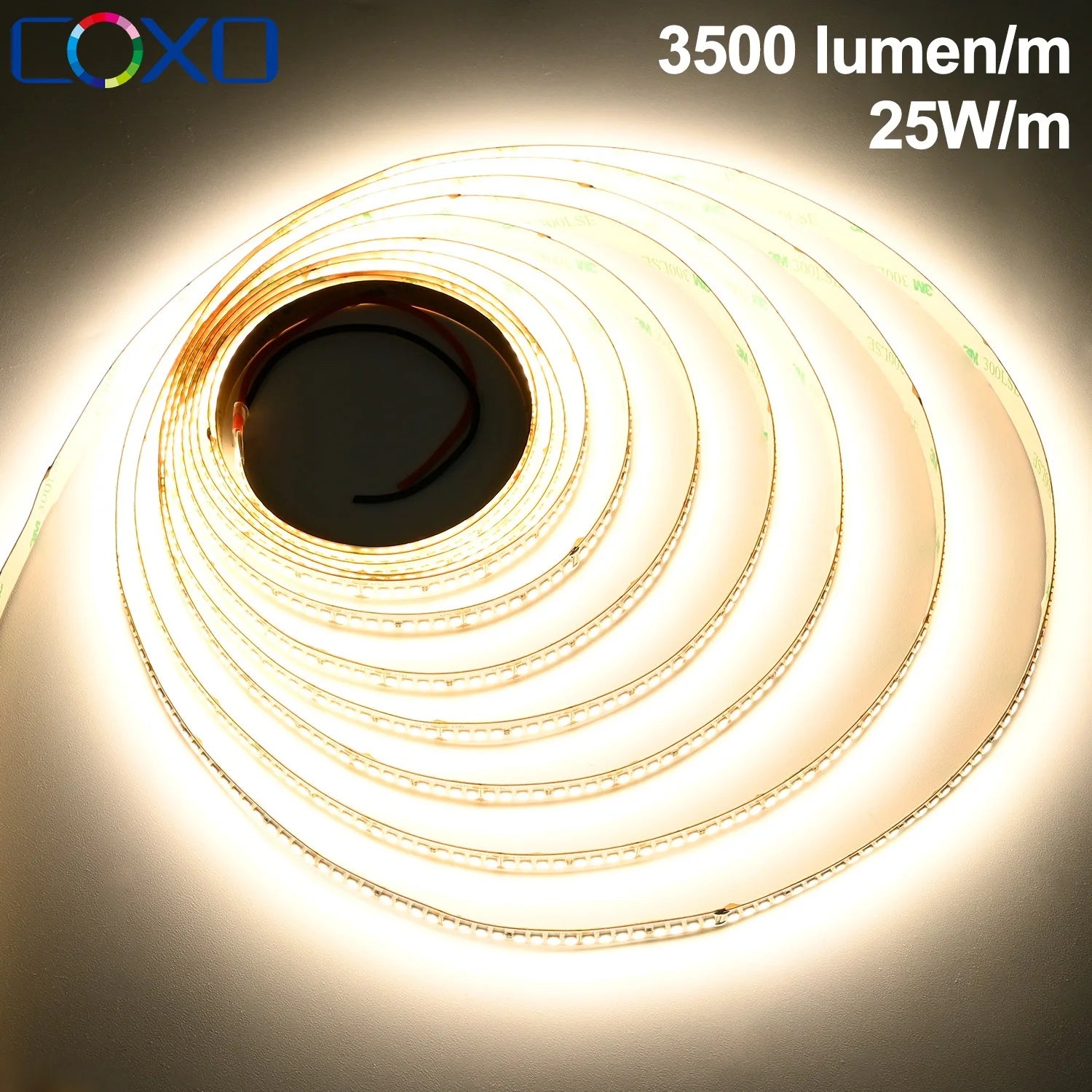 Super Bright 2835 LED Strip Lights 92+CRI 256 LEDs/m 16.4ft Flexible LED Tape Dimmable SMD2835 LED Lighting 3000K-6000K DC24V