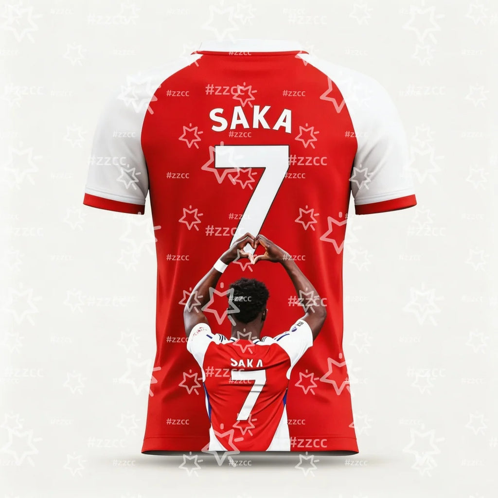 2026 Bukayo Saka England Team Football Jersey Match & Training Kit Summer Sports Men's T-Shirt Kid's Clothing Tee Y2k Woman