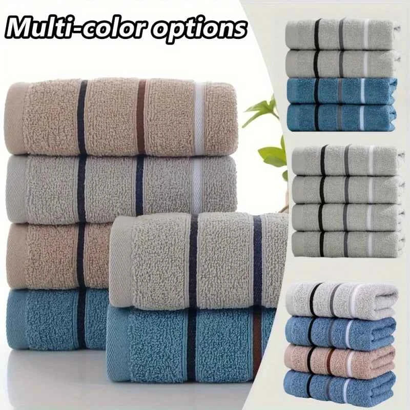 4-Piece Soft Bath Towel Set For Bathroom And Gym