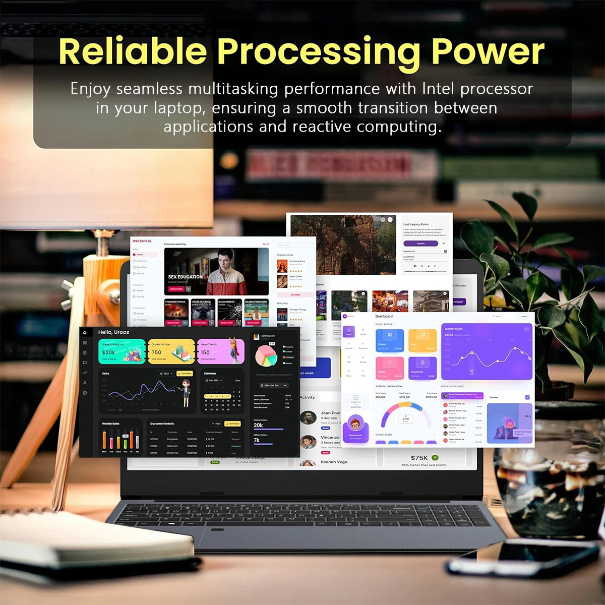 2026 Windows 11 Pro 15.6" Laptop Intel Core i9 10980HK 16GB RAM 1TB 2TB SSD Office Gamer Laptops Fingerprint UnIock Notebook PC