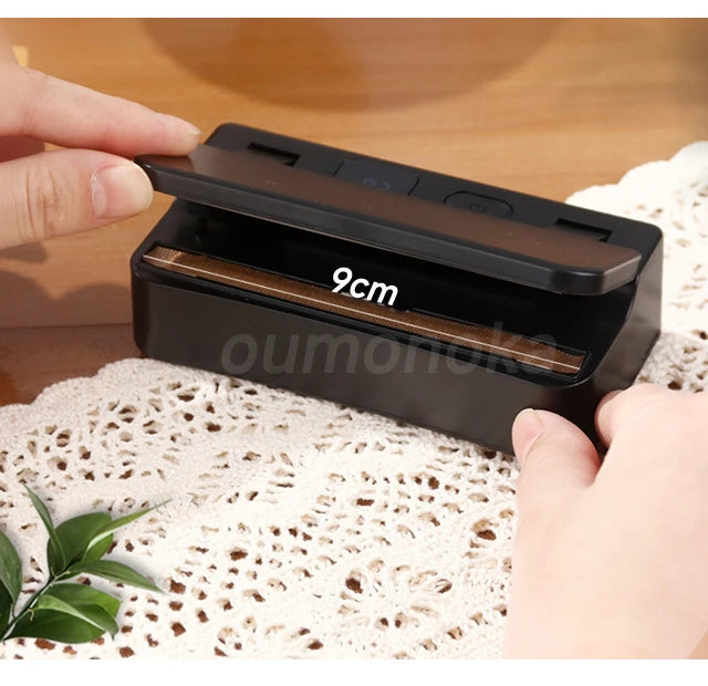 Electric Vacuum packaging machine Food Storage Seal Touch Button Dry/Wet Built-in Cutter Kitchen Food Sealing Vacuum Sealer