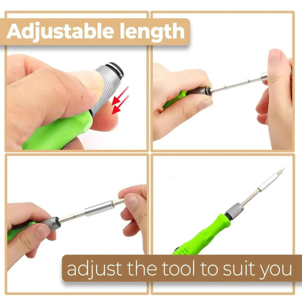 32 In 1 Multifunction Manual Screwdriver Kit for Mobile Phone Computer Electronic Repair Tool Set Product with Extension Rod