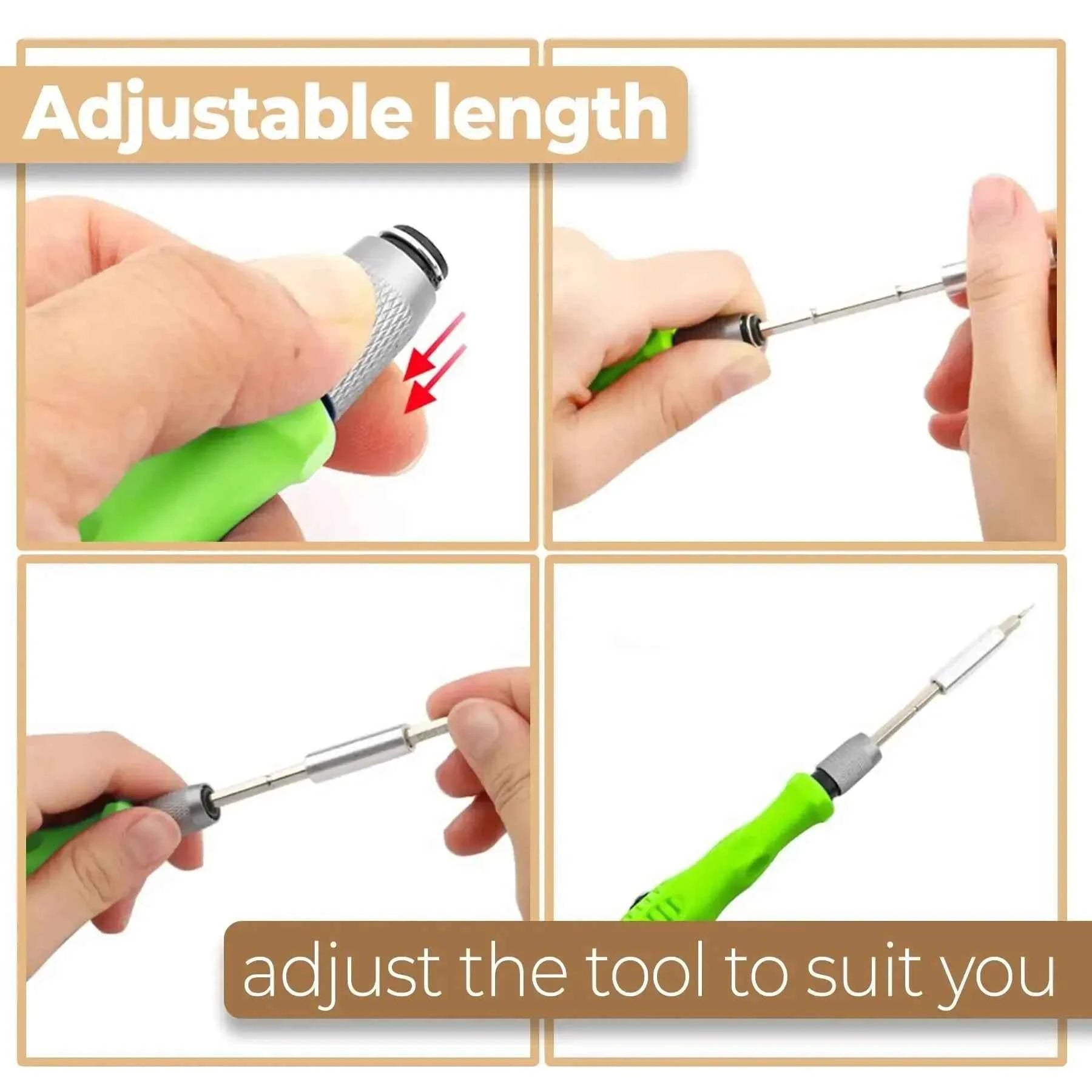 32 In 1 Multifunction Manual Screwdriver Kit for Mobile Phone Computer Electronic Repair Tool Set Product with Extension Rod