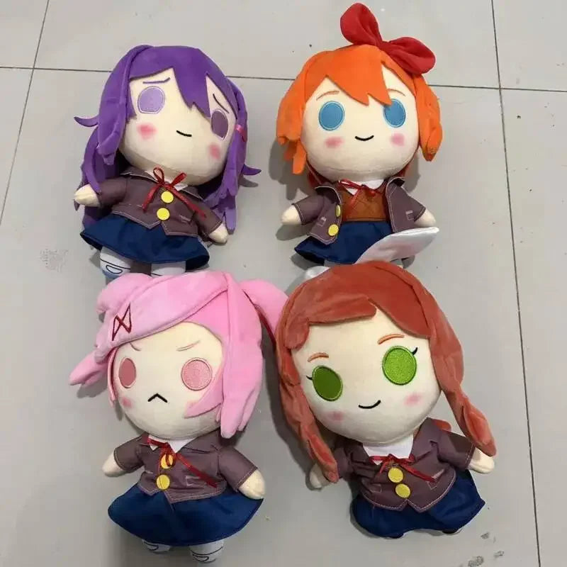 DDLC Doki Doki Literature Club Plush Toys Anime Monika Natsuki Sayori Yuri Stuffed Doll Kawaii Cotton Soft Plushie For Kids