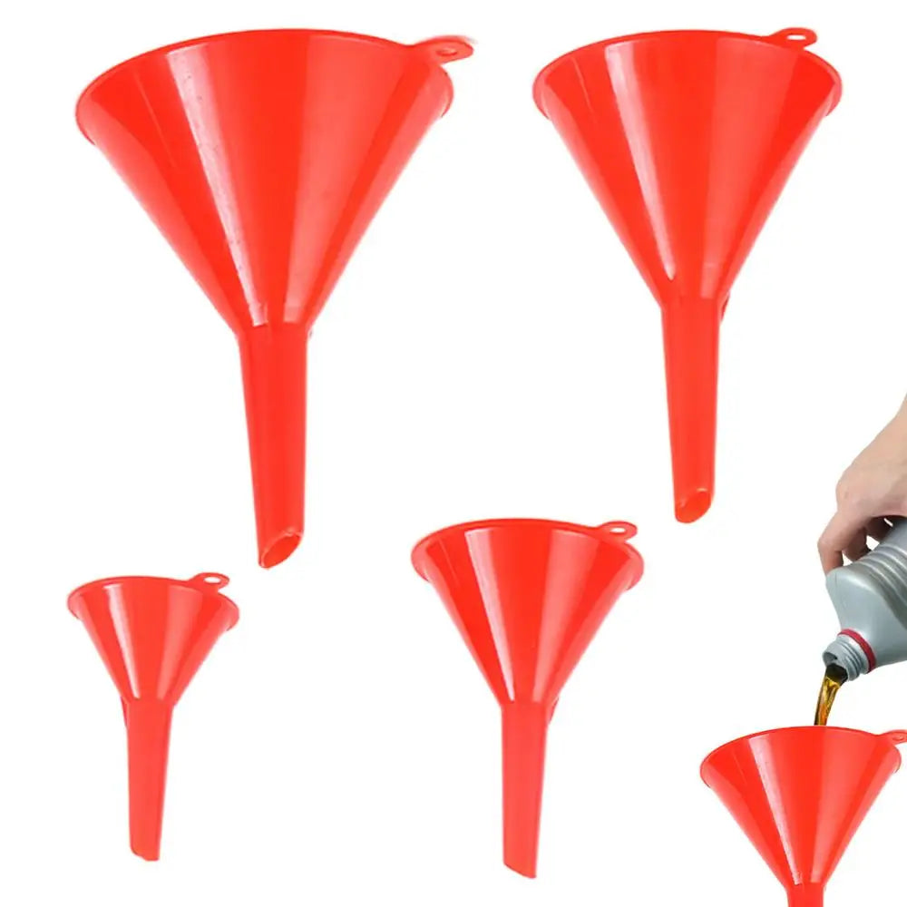 4Pcs Plastic Funnel Set for Car Gasoline Engine Oiling Funnel Auto Home Kitchen Function Portable Engine Oil Funnel tool