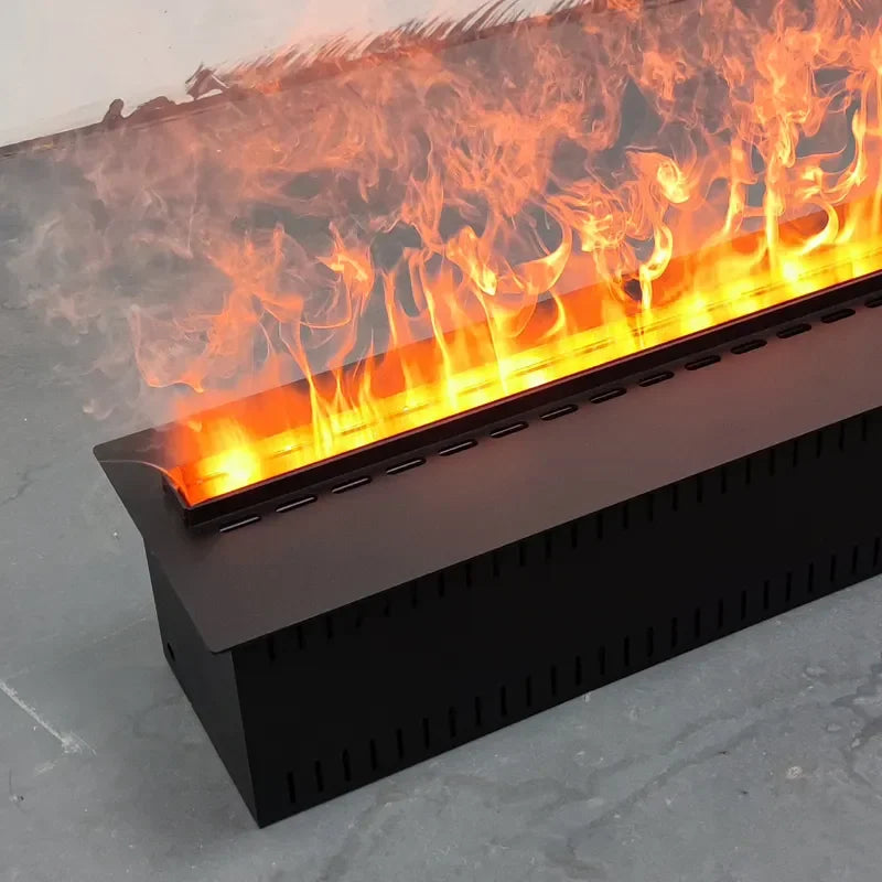 Water Electric Fireplace 3D Mist Fireplace Embedded Realistic Mist Flame Remote Control APP Interior Decoration Steam Fireplace