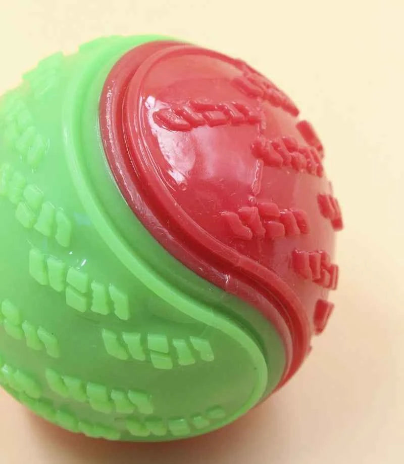 Dogs  Interactive Toys Soft TPR Toys for Dog Pet Teeth Cleaning Bite Resistance Squeaky Dog Ball Toy