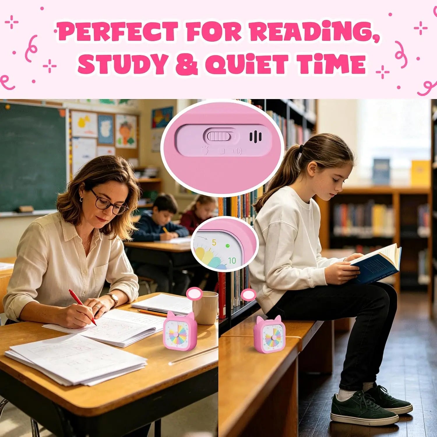Kids Timer Self Discipline Device Visual Time Management Tool 60 Minutes Countdown Students Study Homework Focus Learning Clock