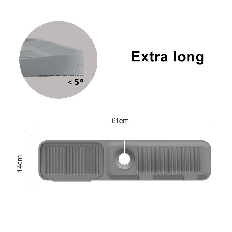 Kitchen Silicone Sink Faucet Splash Pad Splash Catcher Countertop Protector Mat Draining Pad Drainage Drying Pad Kitchen Gadgets