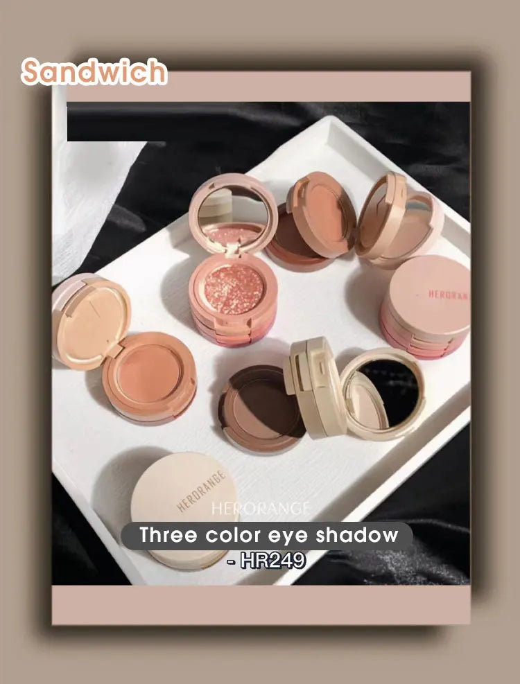 Tri-Color Eye Shadow, Matte Create Multi-Layered Eye Makeup