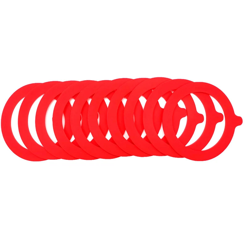 5Pcs Silicone Jar Gaskets Food Storege Jars Replacement Airtight Leak-Proof Rubber Seals Rings Fits Regular Mouth Canning