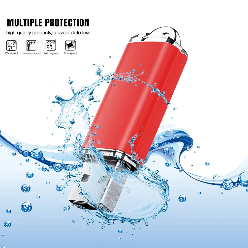 3.0 USB flash drive 64GB metal pen drive suitable for computers with 8GB 16GB 32GB 128GB flash cards high-speed memory stick