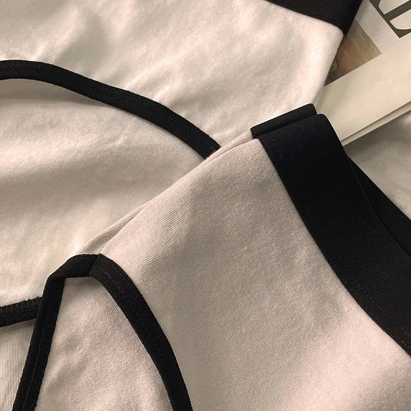 3Pcs/set Cotton Soft Breathbale Lingerie Black White Gray Daily Wear Underwear Women Panties Ladies and Girls Briefs M-XL