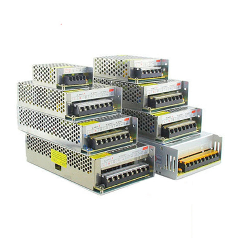 Switching Power Supply DC 5V 12V 24V 36V 48V 60W 360W 600W Light Transformer AC 100-240V Source Adapter SMPS For LED Strips CCTV