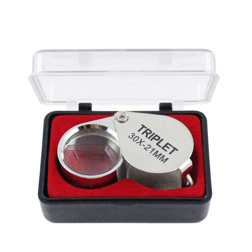 Pocket Jewelry Loupe Jewelers Diamond Eye Magnifying Glass Magnifier Metal Tools For Coins Gems Stamps Watches