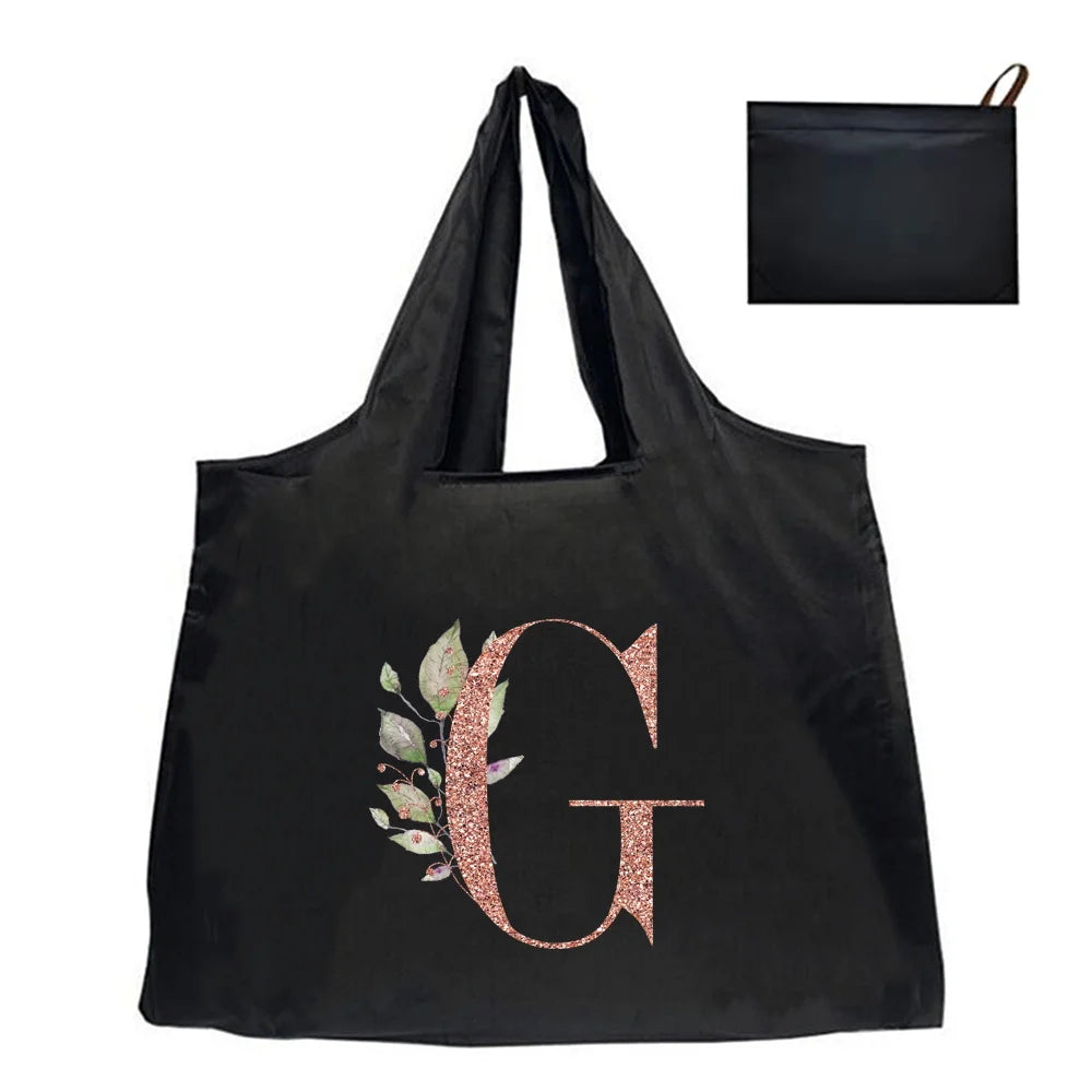 Shopping Bag Tote Bag Foldle Grocery Organizer Reusable Handbags Shoulder Bags Convenient Large-Capacity Large Tote For Fashion