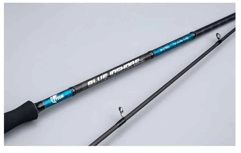 BLUE INSHORE Fishing Rods Inshore Breakwater Bass Rod S782L S862ML S902ML Saltwater Light Fast 2 Section Spinning Rods