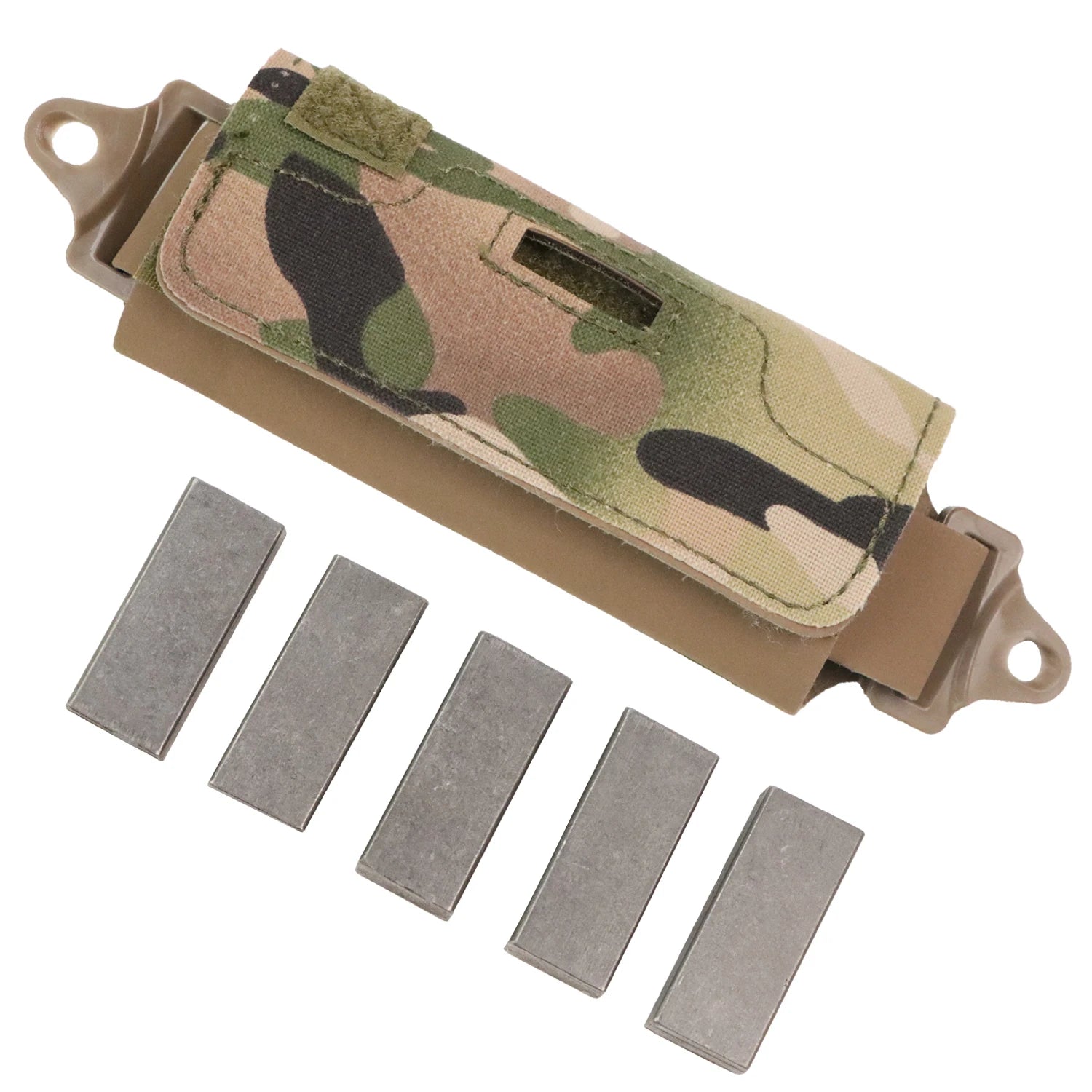 BOOIU Airsoft Tactical Helmet NVG Counterweight Pouch with 5 Counter Blocks for OPS Core Fast BJ PJ MH Helmet Accessory