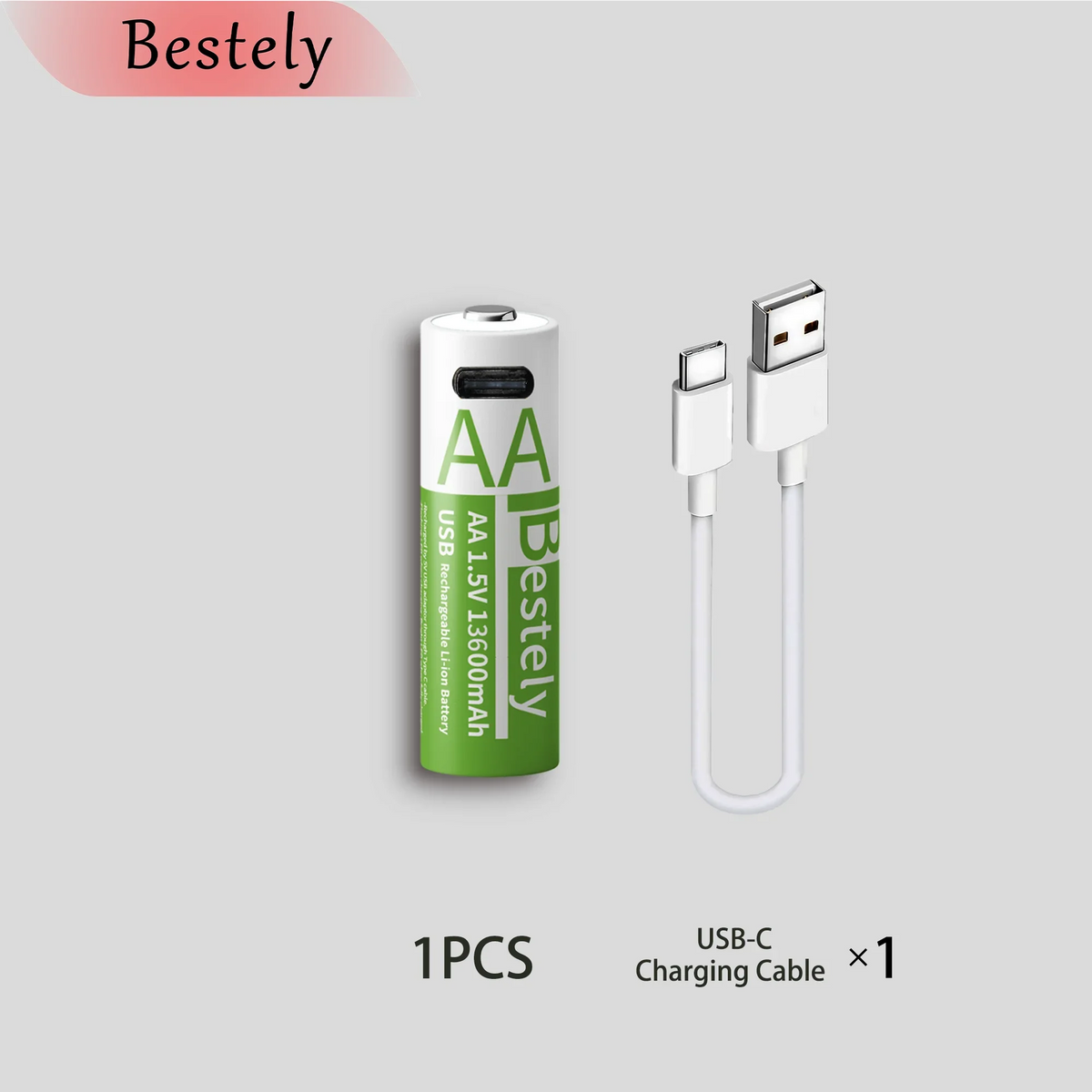 1 pcs battery Color 1.5V AA USB Rechargeable Lithium Battery 13600mAh