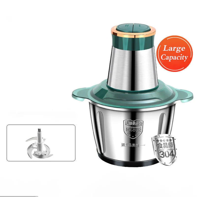 2L Meat mincer Home smoking machine multi-functional stainless steel electric meat thin meat Meat small slim slim