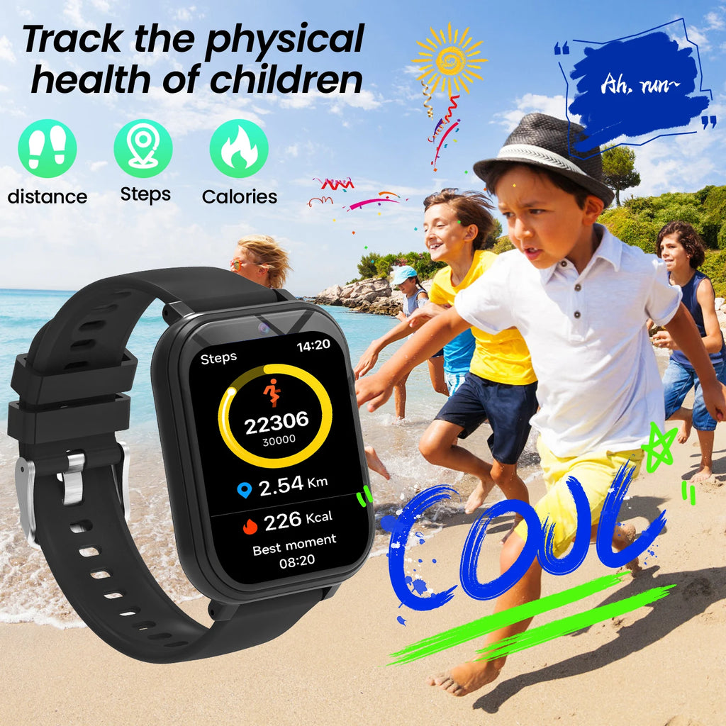Kids Smart Watch with Camera for Boys Girls Age 4-12 Educational Game Watch Pedometer Alarm Flashlight Birthday Gifts Funny Toy