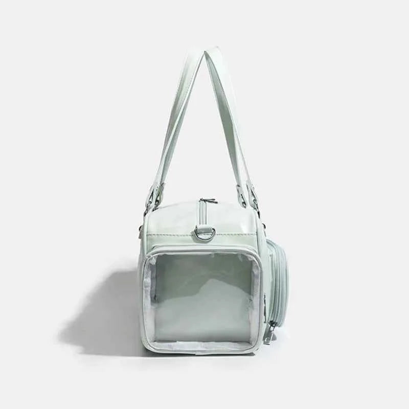 Star Chain Y2k Harajuku Shoulder Itabag Blue Lolita Girl Pain Bags Transparent Japanese Crossbody Bag New Concert Korean Handbag