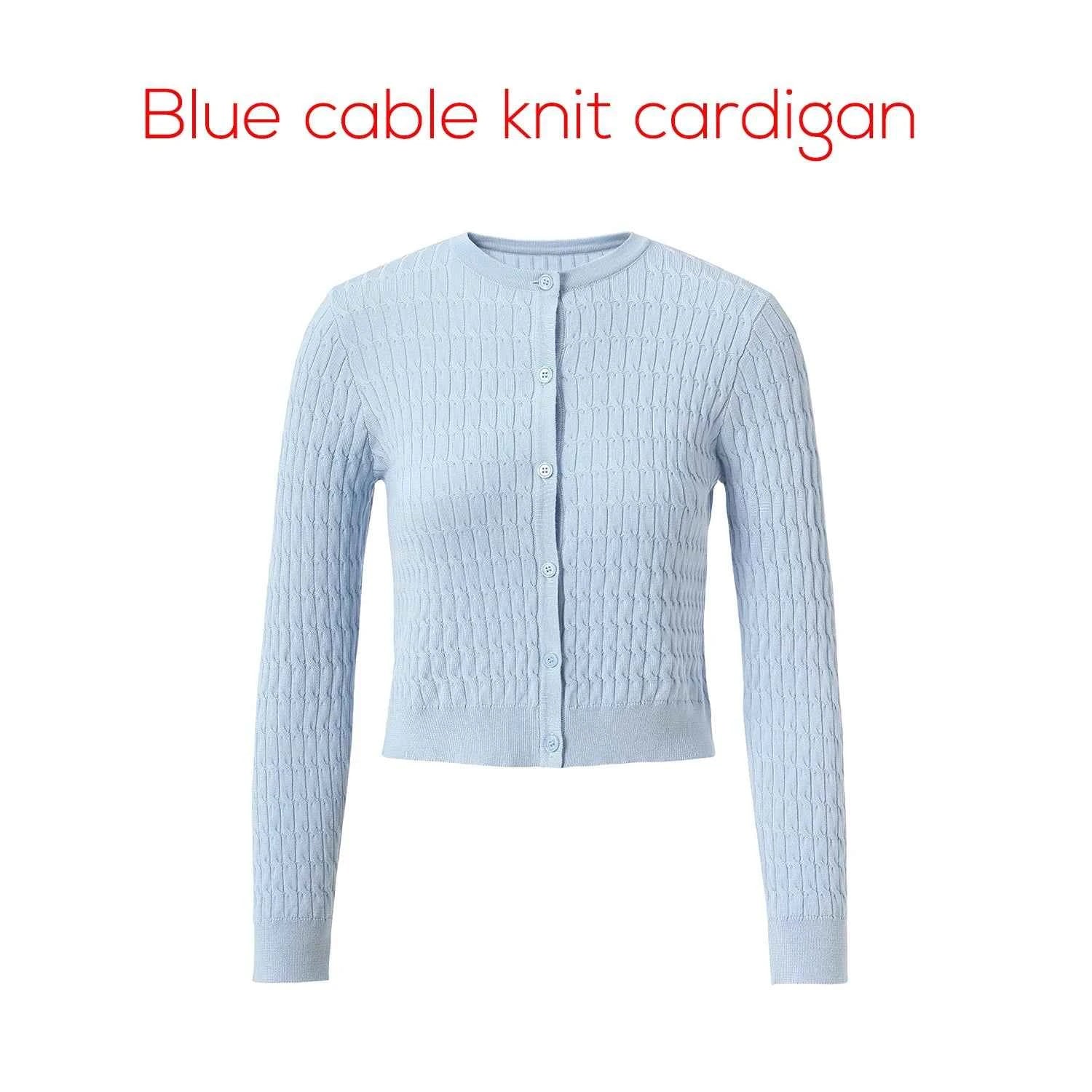 AP SS26 Women Sleeveless Shirt and Cable Knitting Cardigan Clothing