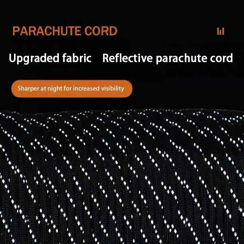 Reflective Paracord 550 Military 7 Strand Rope Tactical Parachute Cord Camping Tent Rope Warning Line Lanyard DIY Bracelet