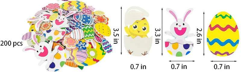 100PCS Glitter Foam Stickers Assorted Shapes Self-Adhesive Craft Stickers for Kids DIY Scrapbooking Card Making Classroom Decor
