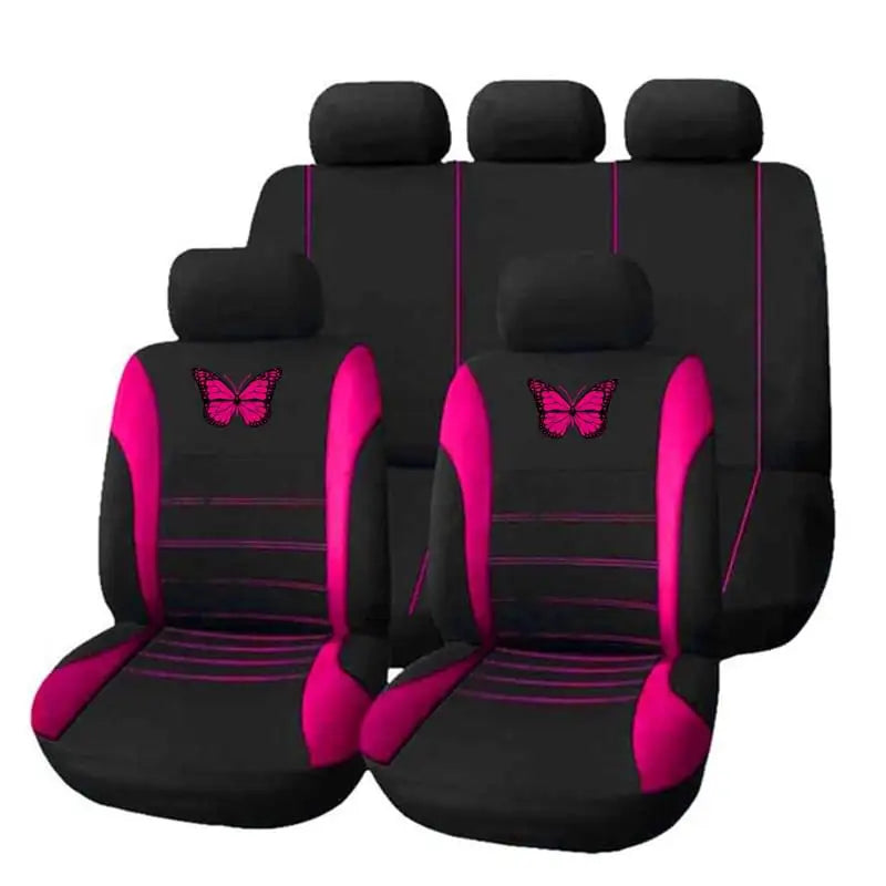 Vlinder Auto Stoelhoezen Universele Auto Seat Cover Autostoel Bescherming Covers Vrouwen Auto-interieur Accessoires (9 Kleuren)