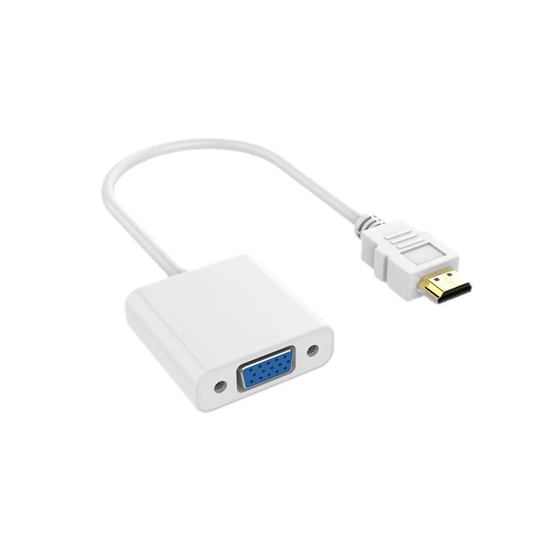 High Speed HDTV To VGA Adapter HDTV A Male To VGA Female Converter HD Scaler Video Cable Cord Converter For PC Laptop