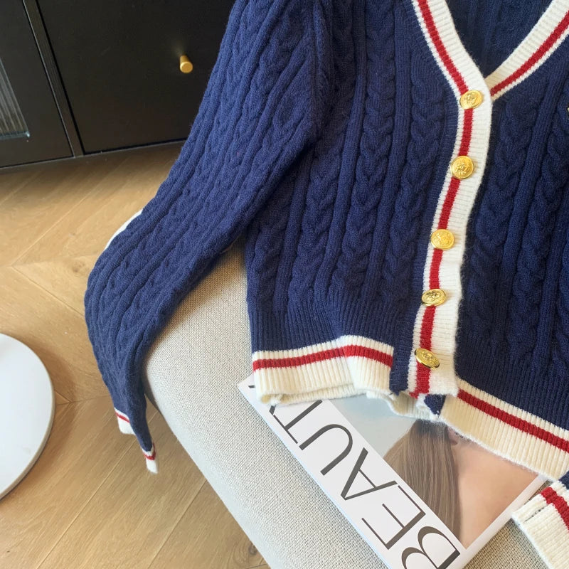 New 2024 Autumn Winter Cashmere Top Women V Neck Pullover Warm Knitwear Jumper Woman Clothes Twist Outwear Knited Tops Women