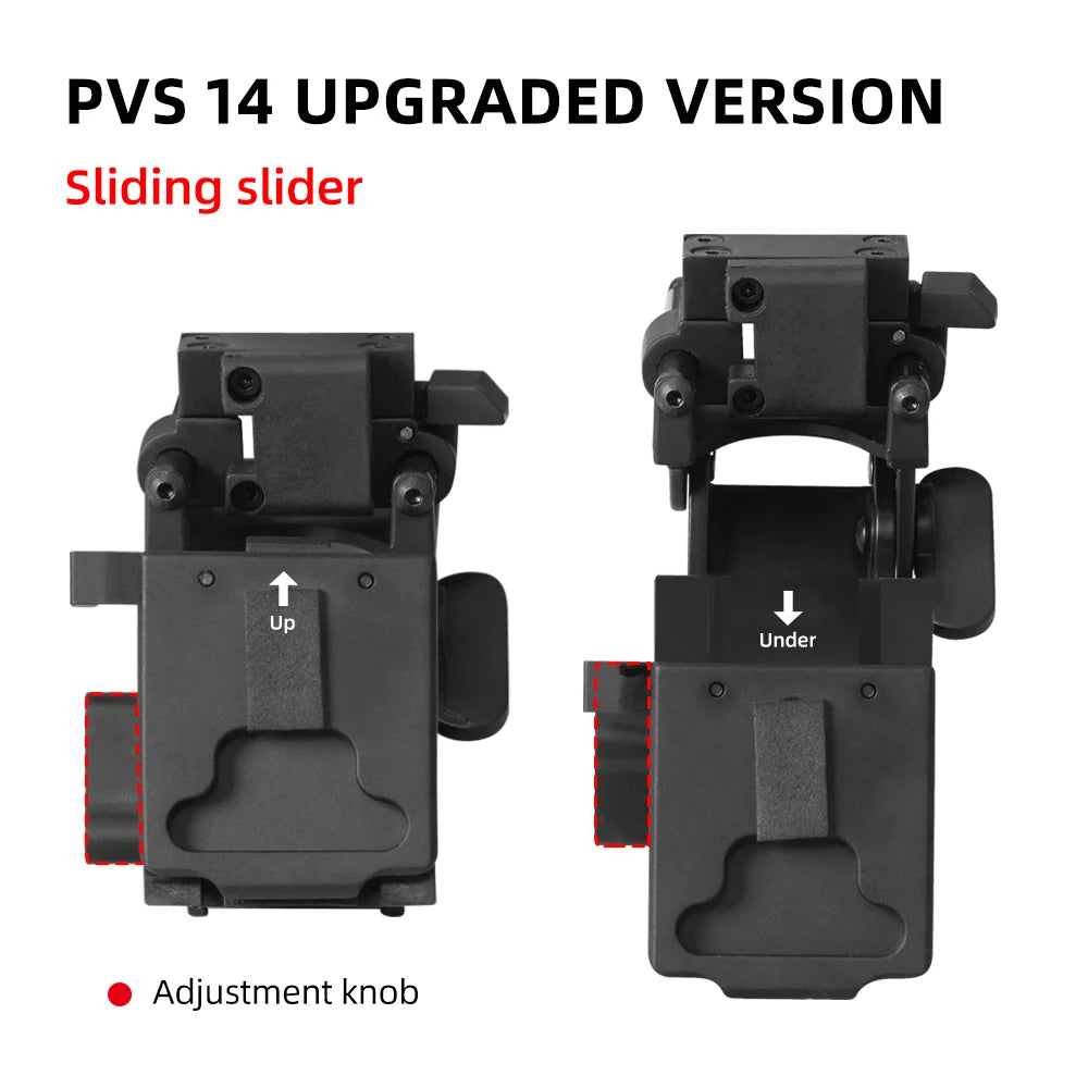 BOOIU Tactical Helmet Foldable Night Vision Mirror Stand M4/M6 Series New Adjustable Sliding Pvs14 Night Vision Device Stand