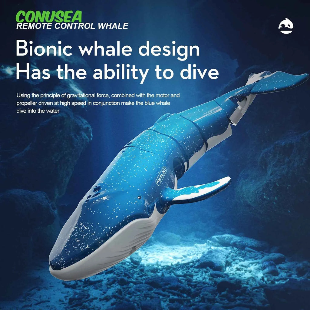 Underwater RC submarine Remote Control Whales shark Submarines Boat toy Ship Diving In Pools Lake Gift water toys for children