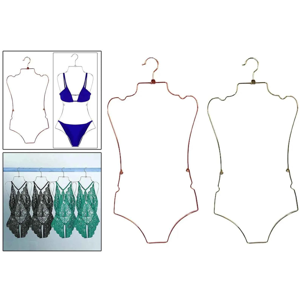 Body Shape Lingerie Hanger Foldable Durable Closet Organizer Swimsuit Hanger for Closet for Stores Boutiques Show Window Bedroom