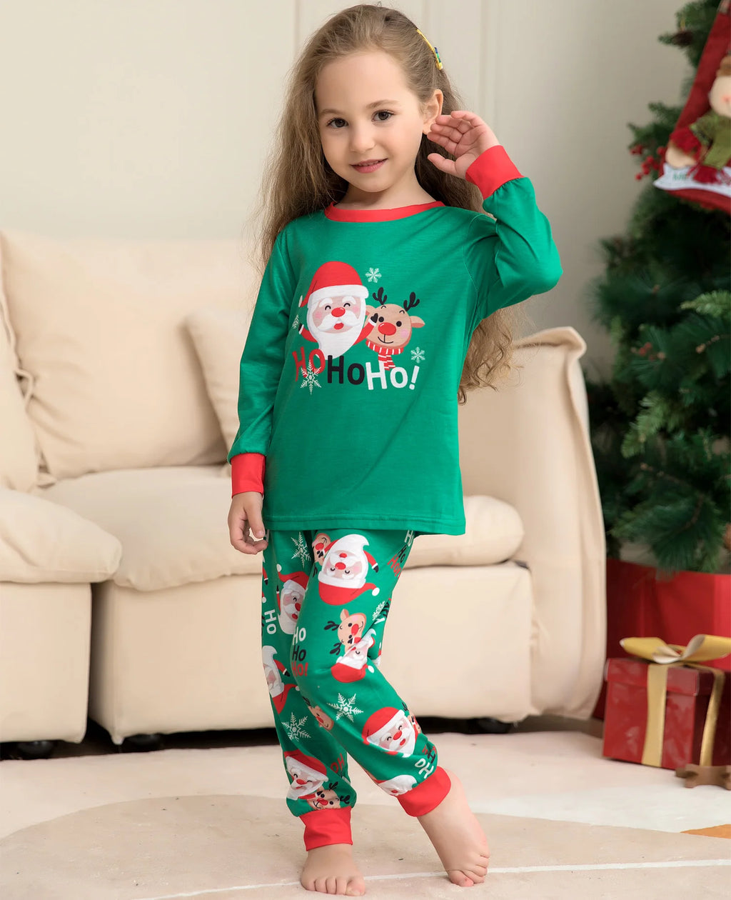 Christmas Family Pajamas Set 2025 Xmas Matching Outfit Adult Kids Women Pyjamas Clothes Mother And Daughter Father Son Sleepwear