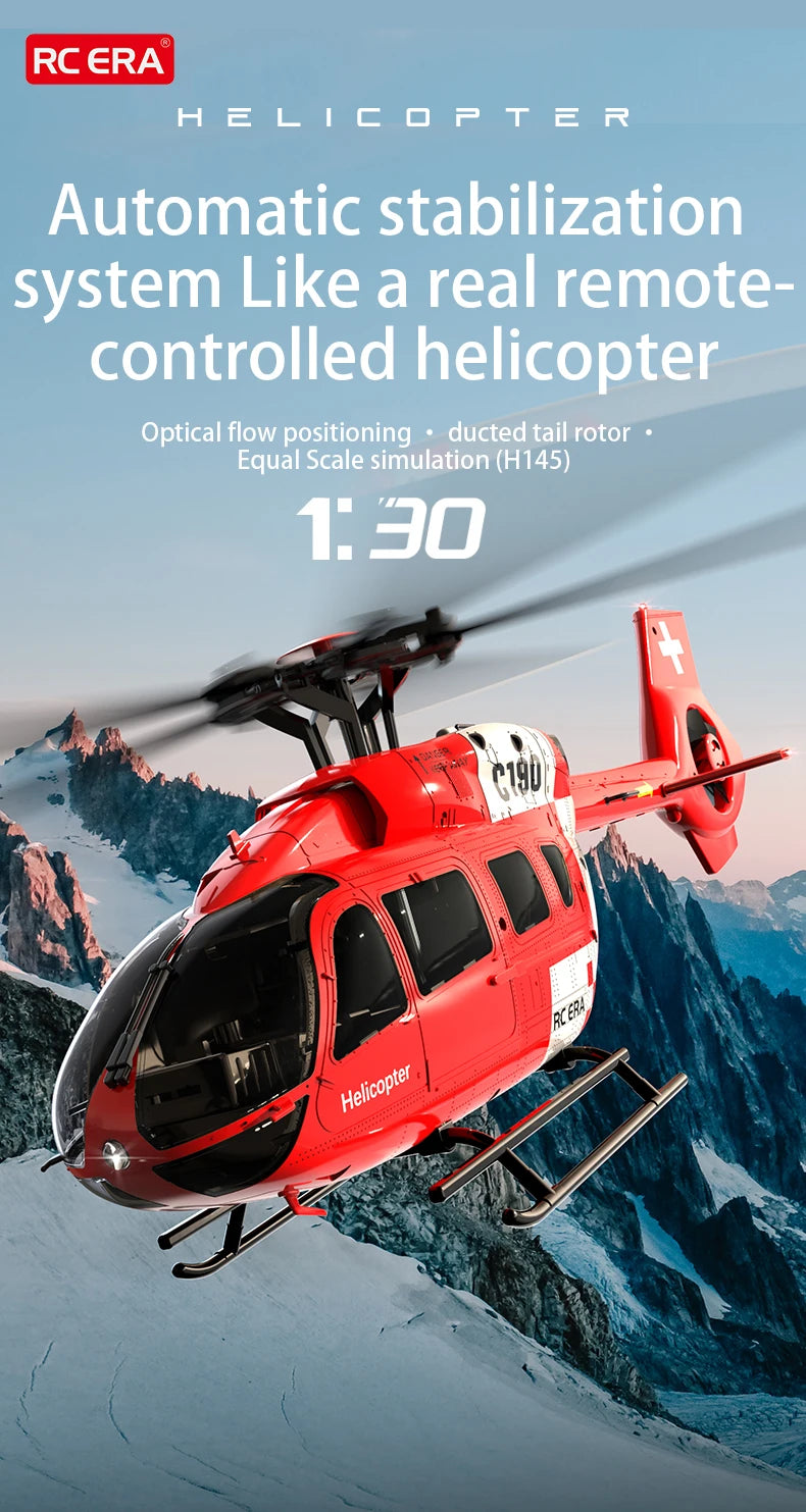 MD500 RC Helicopter 1:28 C189 Brushless Dual-motor Remote Control Model 6-Axis Gyro Aircraft Multifunctional Flying Machine Toy